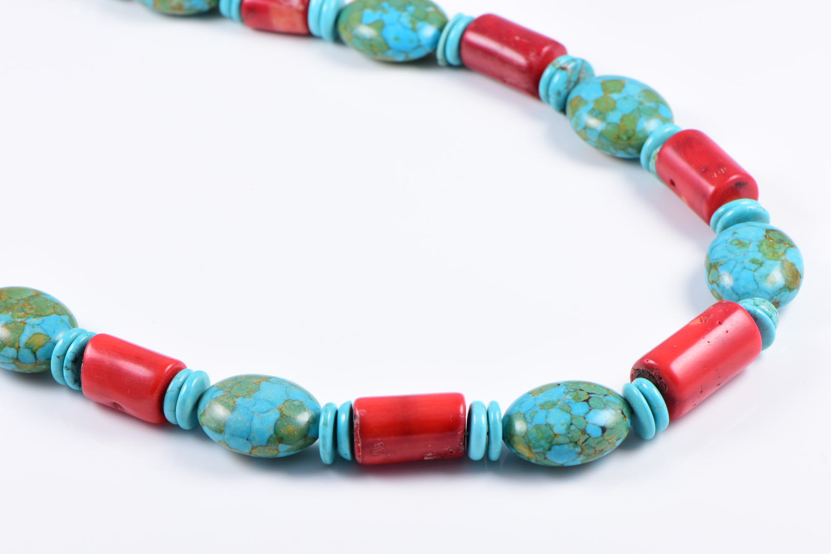 Coral bead online necklace uk