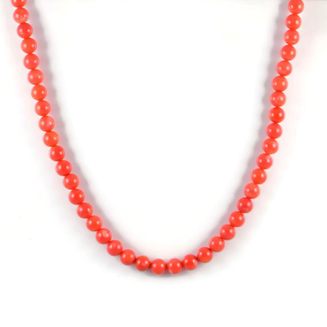 Coral coloured swarovski & Smoky quartz mala - Semi Precious Beads